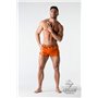 Maskulo - BeGuard Nylon Club Shorts with Foil Piping Details Orange