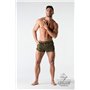 Maskulo - BeGuard Nylon Club Shorts with Foil Piping Details Olive