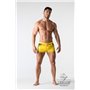 Maskulo - BeGuard Nylon Club Shorts with Contrasting Mesh Inserts Yellow