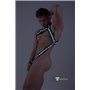 MASKULO - Men’s Fetish Body Harness Neon White