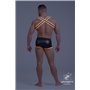 MASKULO - Bulldog Elastic Harness Neon Orange