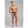 MASKULO - Bulldog Elastic Harness Neon Green