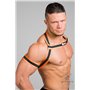 MASKULO - Rubber Harness with Biceps Bands Neon Orange