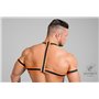 MASKULO - Rubber Harness with Biceps Bands Neon Orange
