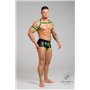 MASKULO - Rubber Harness with Biceps Bands Neon Green