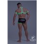 MASKULO - Rubber Harness with Biceps Bands Neon Green