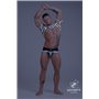 MASKULO - Rubber Harness with Biceps Bands Neon White