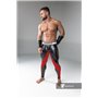 MASKULO - Men's Fetish Leggings Codpiece Zipped Rear Red