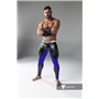 MASKULO - Men's Fetish Leggings Codpiece Zipped Rear Royal Blue