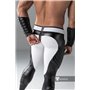 MASKULO - Men's Fetish Leggings Codpiece Zipped Rear White