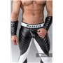 MASKULO - Men's Fetish Leggings Codpiece Zipped Rear White