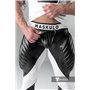 MASKULO - Men's Fetish Leggings Codpiece Zipped Rear White
