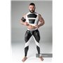 MASKULO - Men's Fetish Leggings Codpiece Zipped Rear White