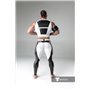 MASKULO - Men's Fetish Leggings Codpiece Zipped Rear White