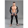 MASKULO - Men's Fetish Leggings Codpiece Black