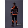 MASKULO - Men's Fetish Leggings Codpiece Zipped Rear Neon Orange