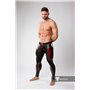 MASKULO - Color-Under Men's Fetish Leggings Zipped Rear Red