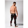 MASKULO - Color-Under Men's Fetish Leggings Zipped Rear Red