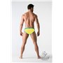 MASKULO - BeGuard Swimming Briefs with Zip Imitation on the Front Yellow