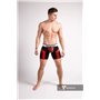 MASKULO - Men's Fetish Shorts Codpiece Zipped Rear Red