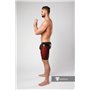 MASKULO - Color-Under Men's Fetish Shorts Zipped rear Red