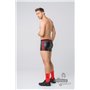 MASKULO - Men’s Fetish Leatherette Shorts Red