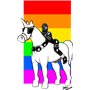 White Gimp Pride T-Shirt by James Newman