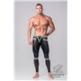 MASKULO - Men's Fetish Leggings Codpiece Open Rear Neon White