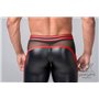 MASKULO - Men's Fetish Leggings Codpiece Zippered Rear Red