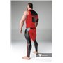 MASKULO - Men's Fetish Tank Top Spandex Front Pads Red