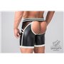 MASKULO - Fetish Shorts Codpiece Open Rear White