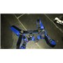 Bulldog Leather Harness Black/Blue