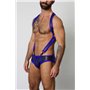 Gunner Neoprene Lace Up Jock Brief Blue