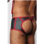 Gunner Lace Up Jock Trunk Red