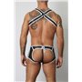 Gunner Lace Up Jock Trunk White