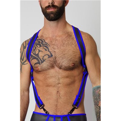 Gunner Neoprene Harness Blue