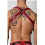 Gunner Neoprene Harness Red
