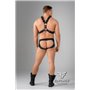 EnForce Waist-high Codpiece Briefs Open Rear Black