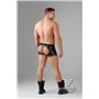 EnForce Waist-high Codpiece Trunks Open Rear Black