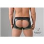 EnForce Waist-high Codpiece Trunks Open Rear Black