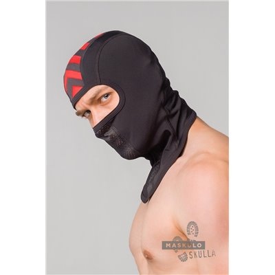 Skulla Fetish Balaclava Red