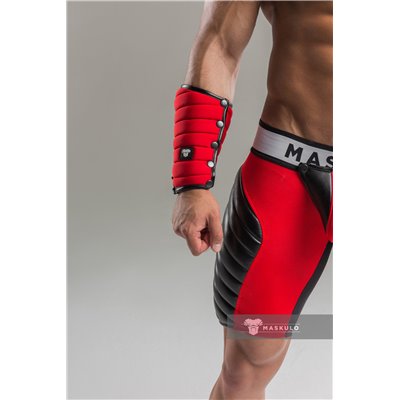 Armored Maskulo Spandex Forearm Guard Wallet (1 pc) Red