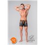 Youngero Generation Y Men's Fetish Shorts Codpiece Zippered Rear Neon Orange