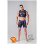 Youngero Generation Y Men's Fetish Crop Top Royal Blue