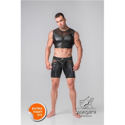 Youngero Generation Y Men's Fetish Crop Top Black