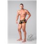 Youngero Generation Y Men's Fetish Trunks Codpiece Zippered Rear Neon Orange