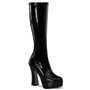 Electra Platform Knee Boot Black 5" Heel