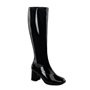 GoGo Plus Size Boots Black 3" Heel