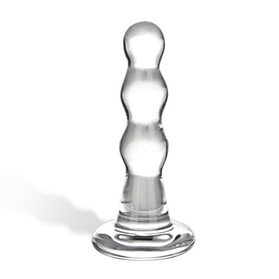 Glas - Triple Play Beaded Glass Butt Plug