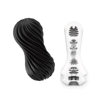 Tenga - Flex Masturbation Sleeve Rocky Black